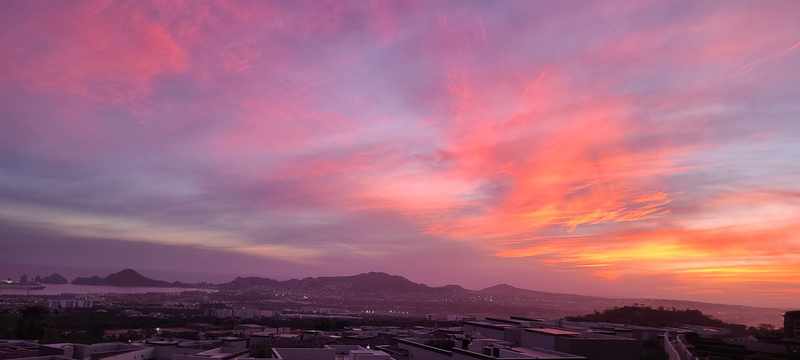 Pacific sunset from the private terrace at Casa de Corona, a Cabo San Lucas vacation rental in El Tezal