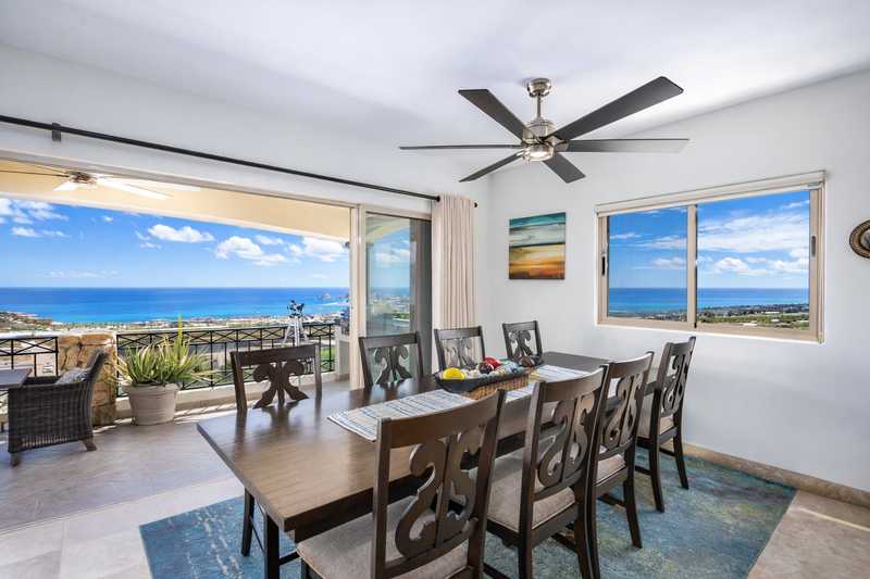 Dining area with Arch views at Casa de Corona vacation rental in Cabo San Lucas