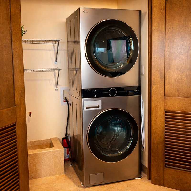 In-unit washer and dryer at Casa de Corona, a Cabo San Lucas vacation rental